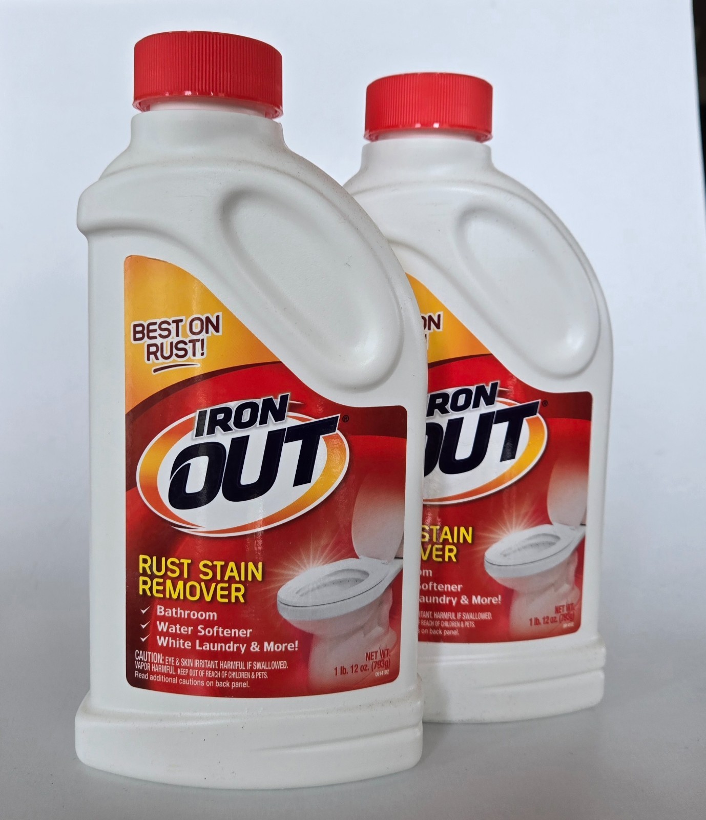 Iron OUT Powder Rust Stain Remover, 28 oz (Two pack)