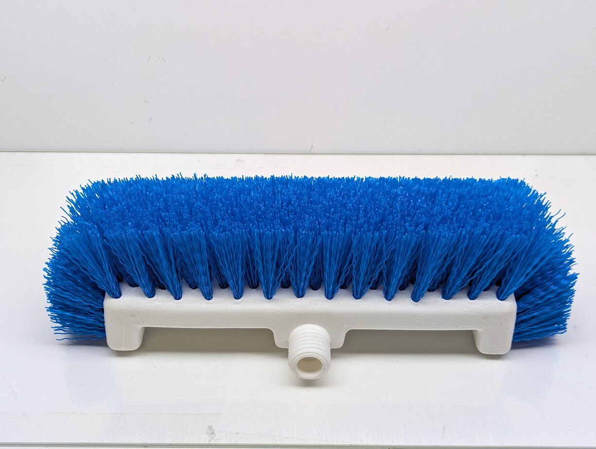 Lot of 6 Extra Heavy Duty Deck Scrubber Cleaning Brush Blue Bristles Replacement