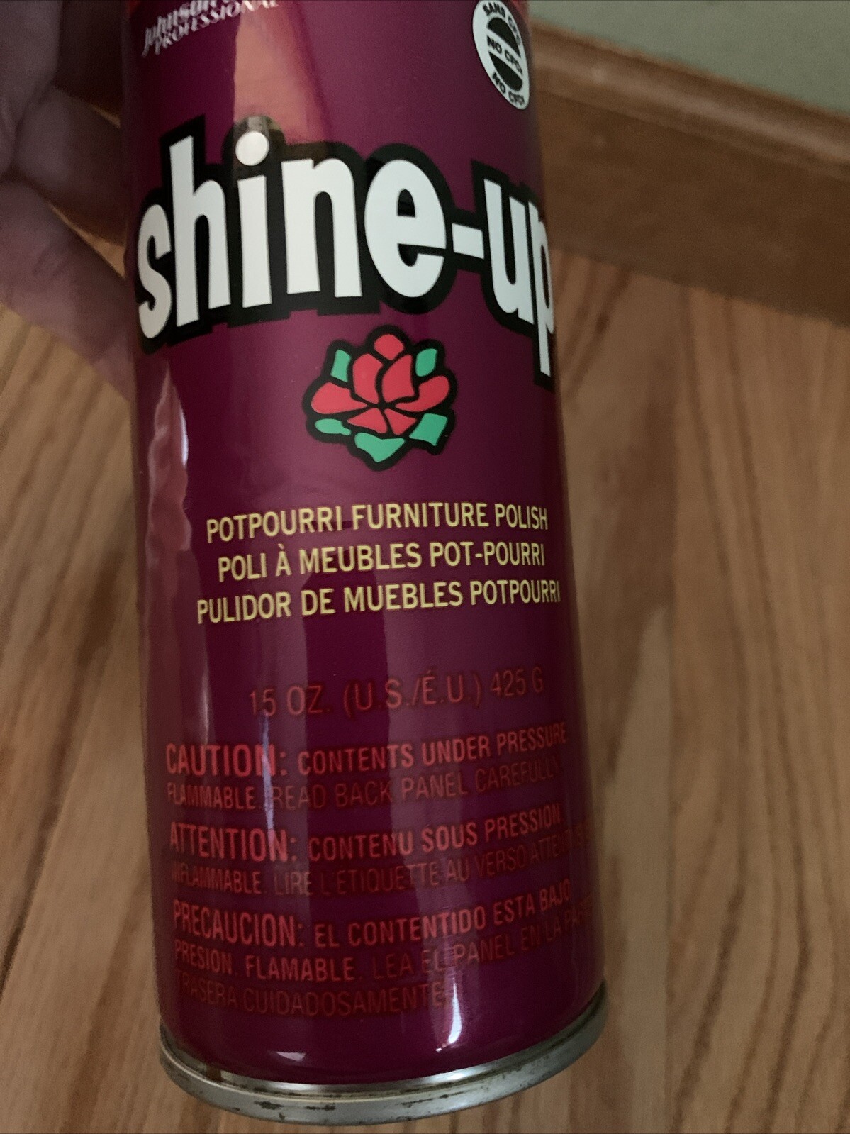 Johnson Wax Professional Shine up Potpourri Furniture Polish- 15 Oz Spray