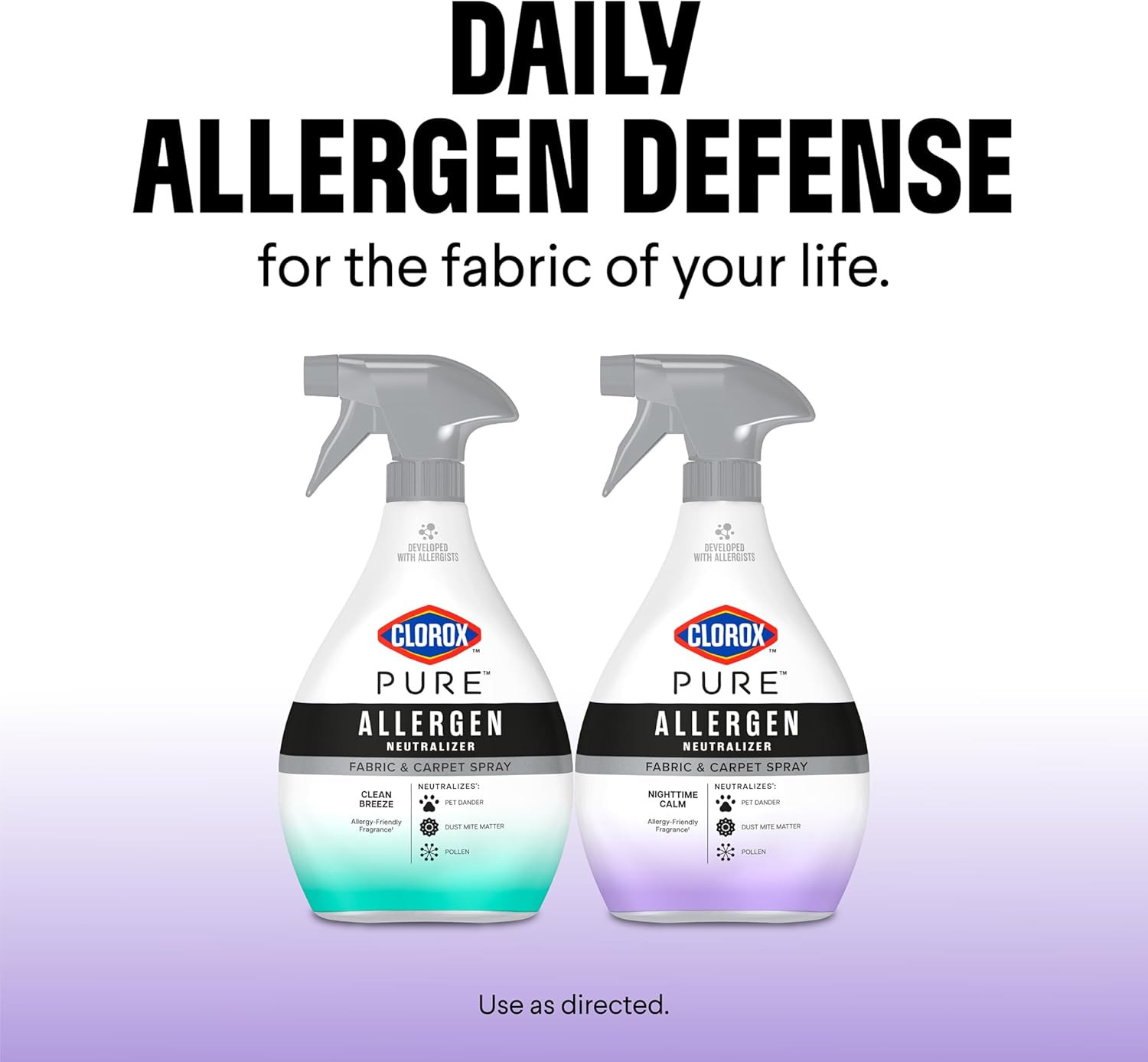 PURE Allergen Neutralizer Fabric and Carpet Spray, Nighttime Calm, 26 Fluid Ounc