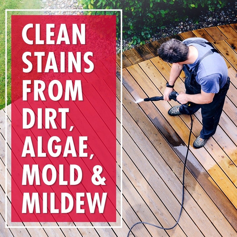 Powerful Outdoor Multi-Surface Cleaner Algae Mold Stain Remover Plant Safe 10lb