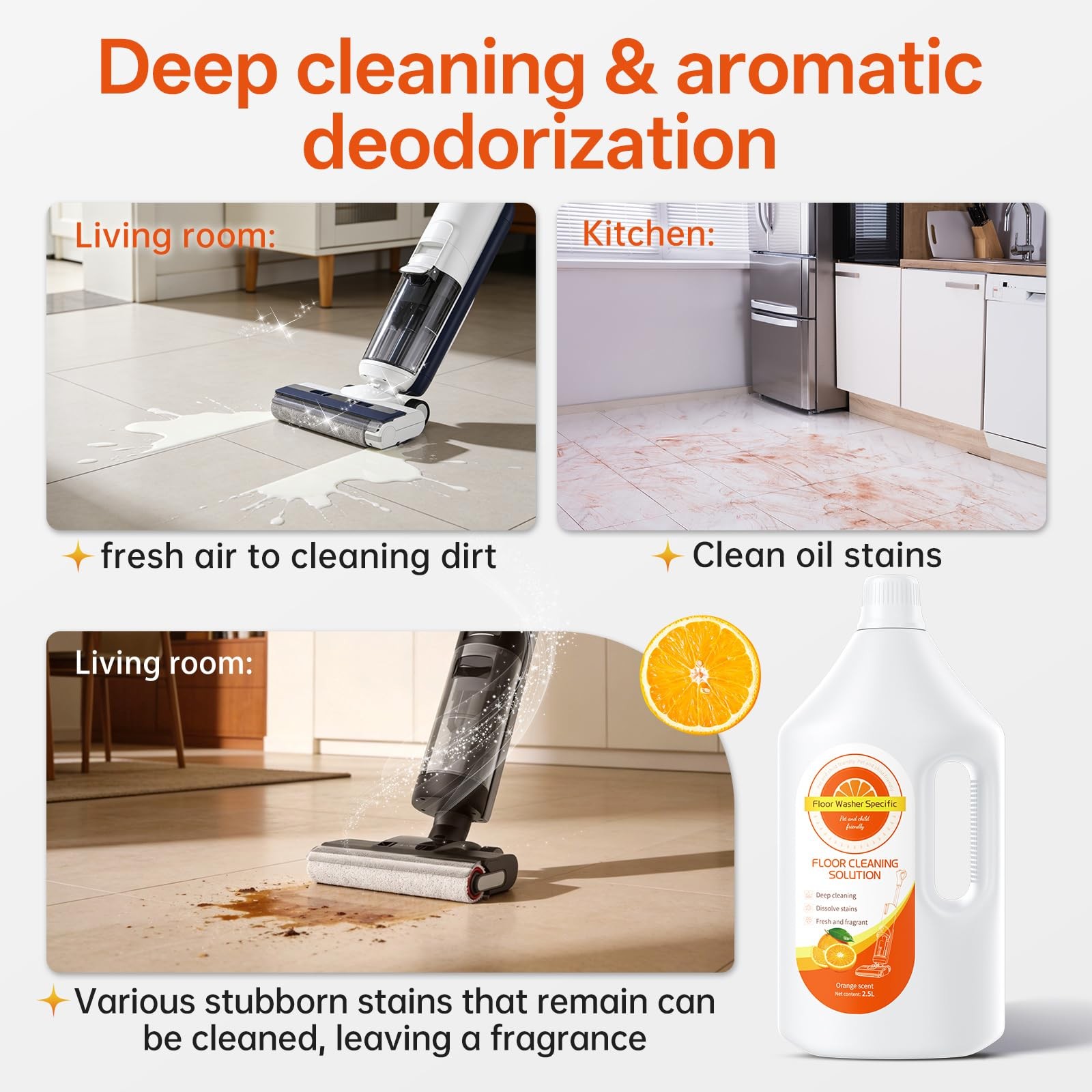 Floor Cleaning Solution Compatible With Tineco/Bissell/Dreame And Shark, Frag…