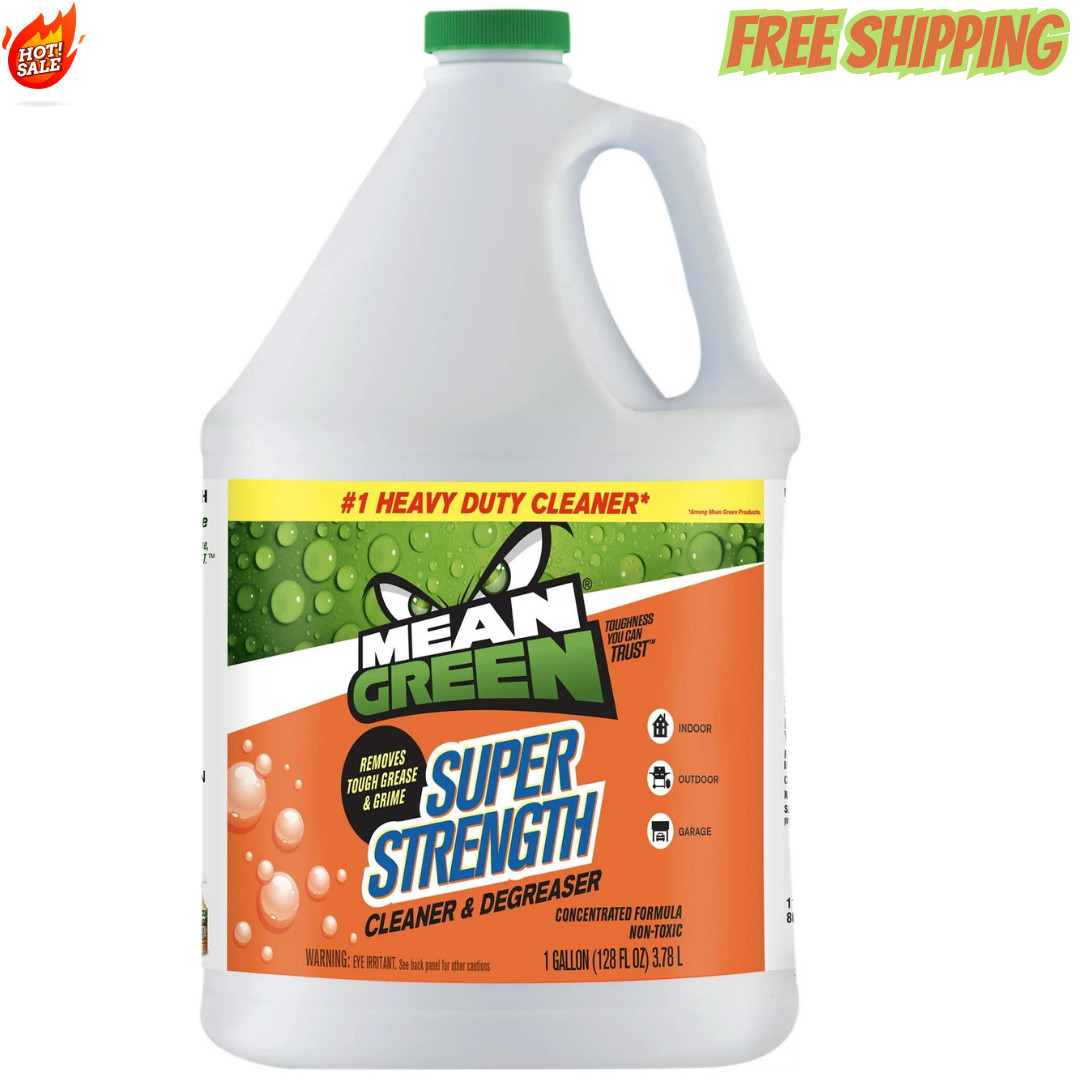 Mean Green Super Strength Cleaner & Degreaser, 128 Ounce. (Pack of 2)