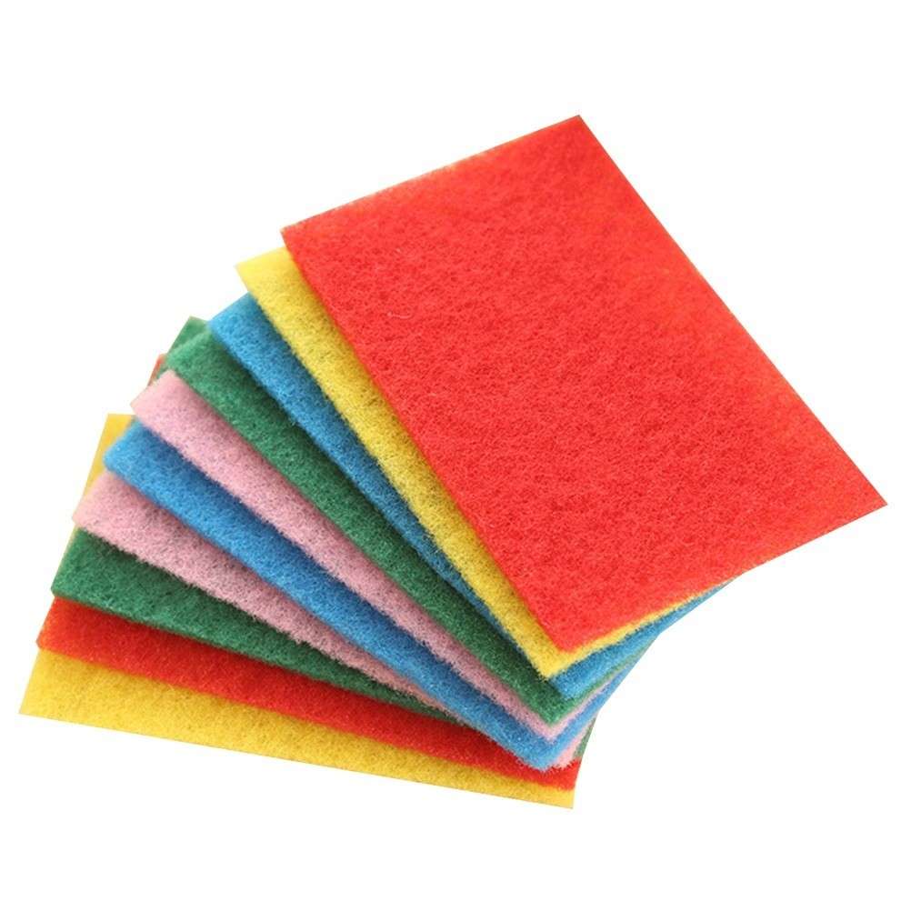 100Pcs Durable Reusable Kitchen Cleaning Sponges Assorted Color for Dish Washing