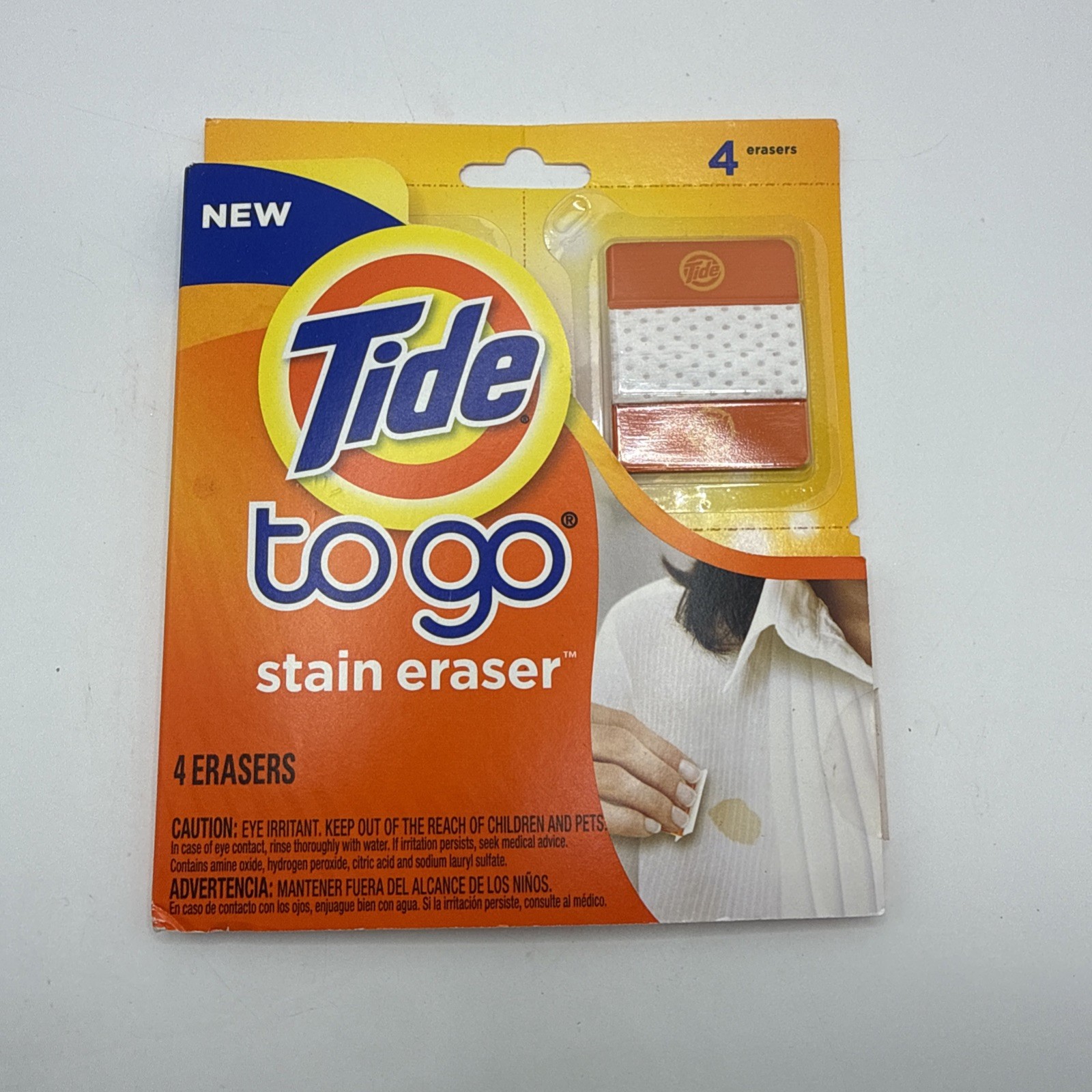 Tide To Go Stain Eraser Remover Pads 4 Pack Discontinued New Sealed P&G