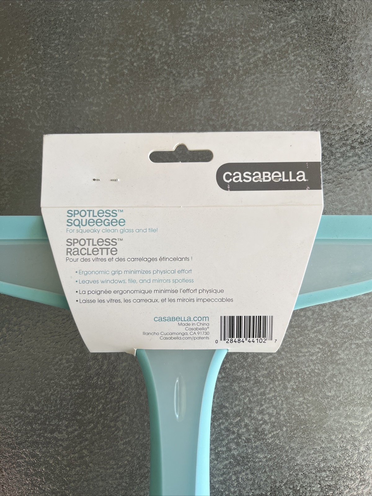 casabella spotless squeegee for squeaky clean glass and tile!