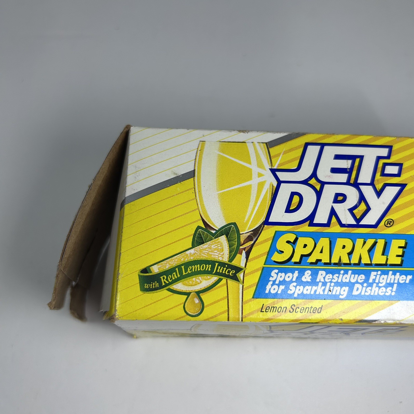 Vintage Jet-Dry Sparkle Lemon Scent 2 Pack Dishwasher Rinse Agent NEW