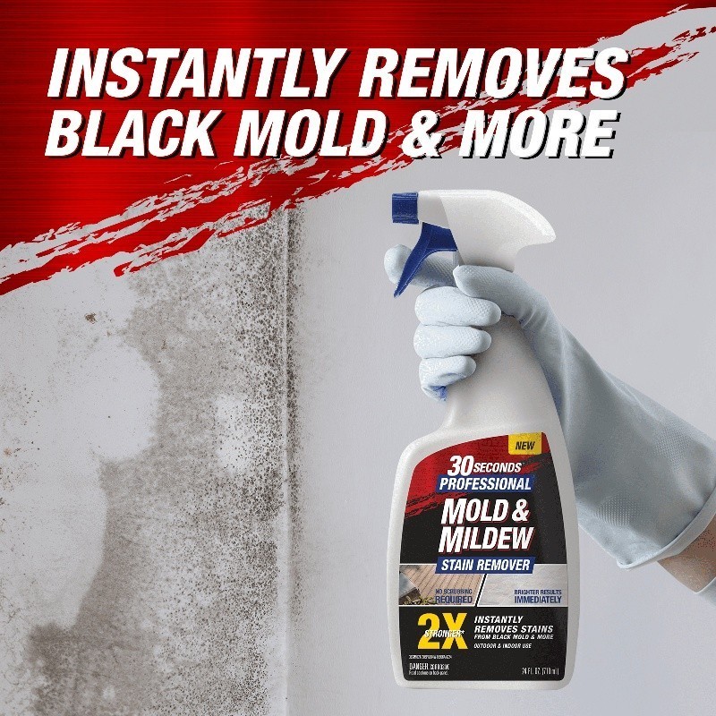 Mold Mildew Stain Remover Spray Multi-Surface Cleaner No Scrubbing 24oz New