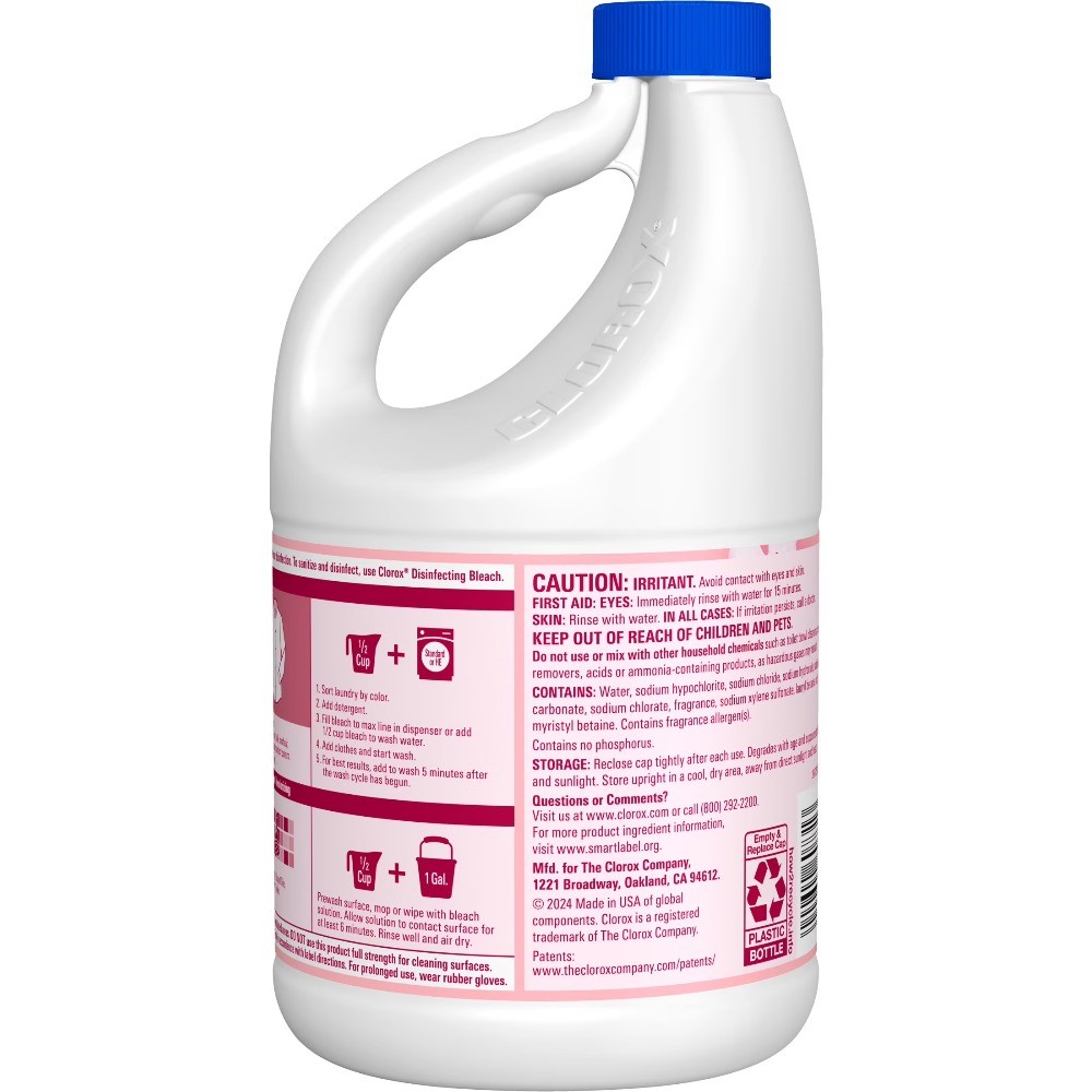 Clorox Scentiva Scented Bleach, Cherry Blossom and Peach, 81 Fluid Ounces