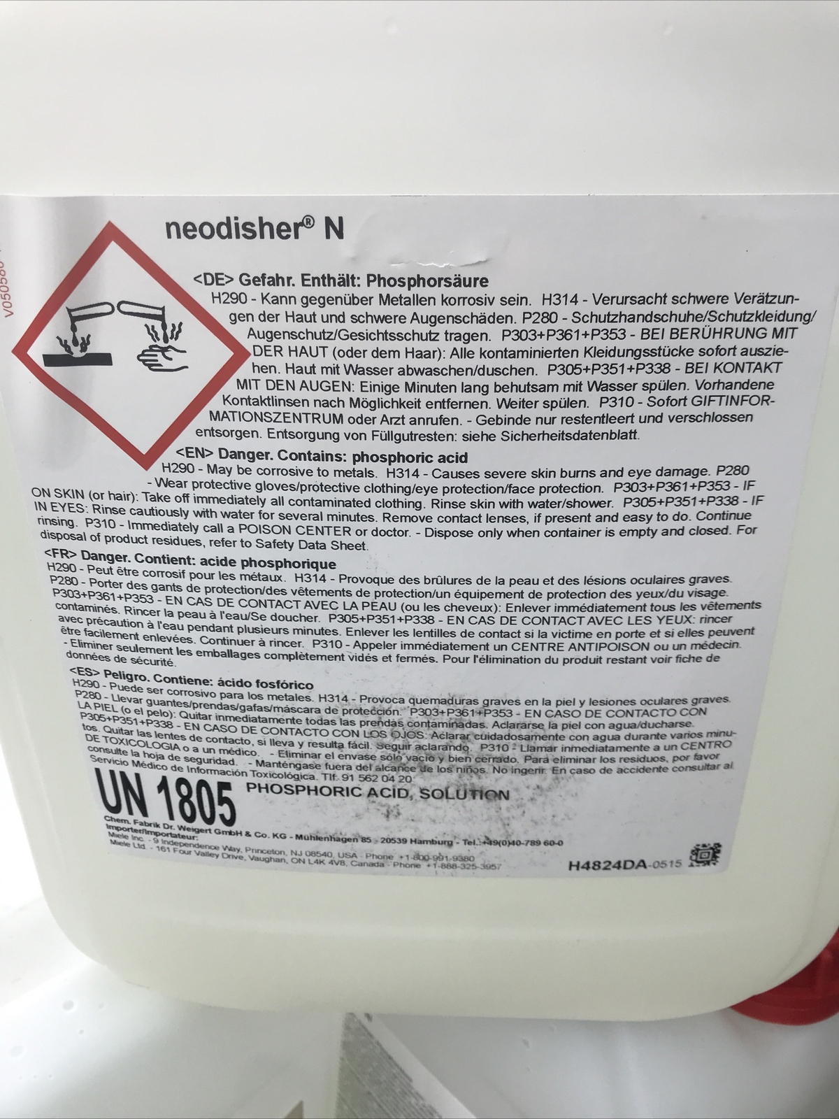 MIELE Dr. Weigert neodisher N 2.1 Gal