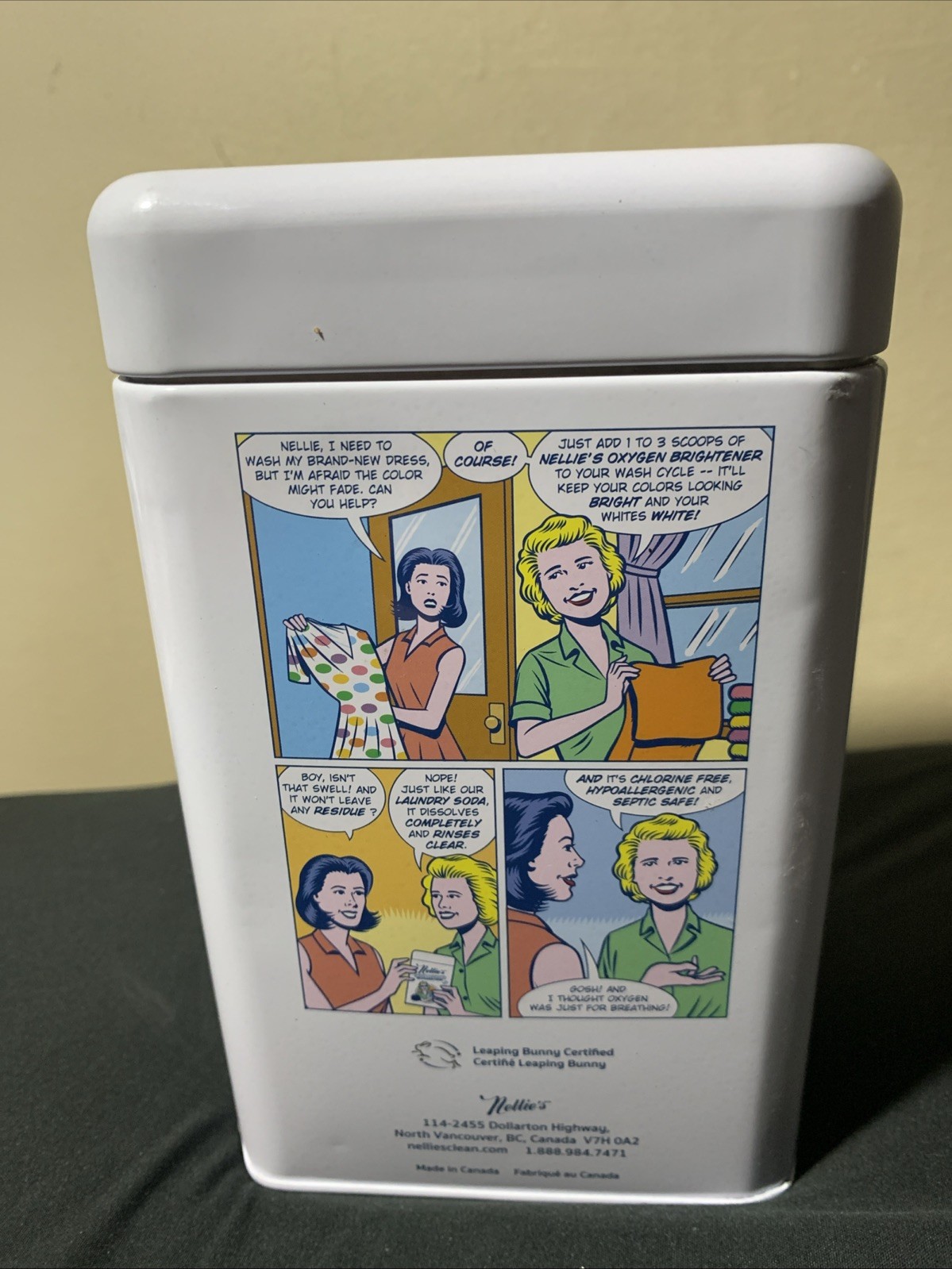 Nellie’s All-Natural Oxygen Brightener 100 Loads (Dented) Tin 3.75 lb
