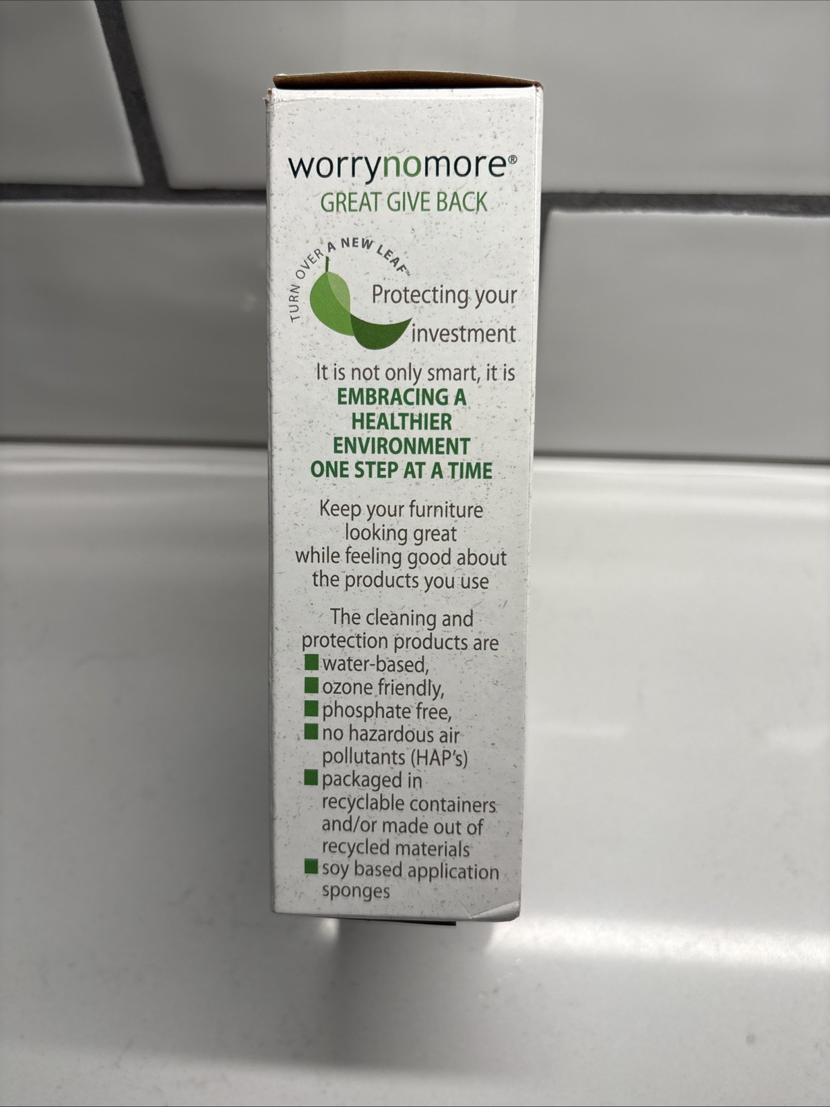 NEW WORRYNOMORE Fabric & Leather Cleaner-new Open Box Seal Is Broken See Picture