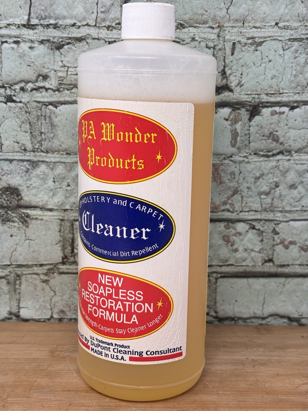 PA Wonder Products Upholstery and Carpet Cleaner Soapless Formula USA Open Btl