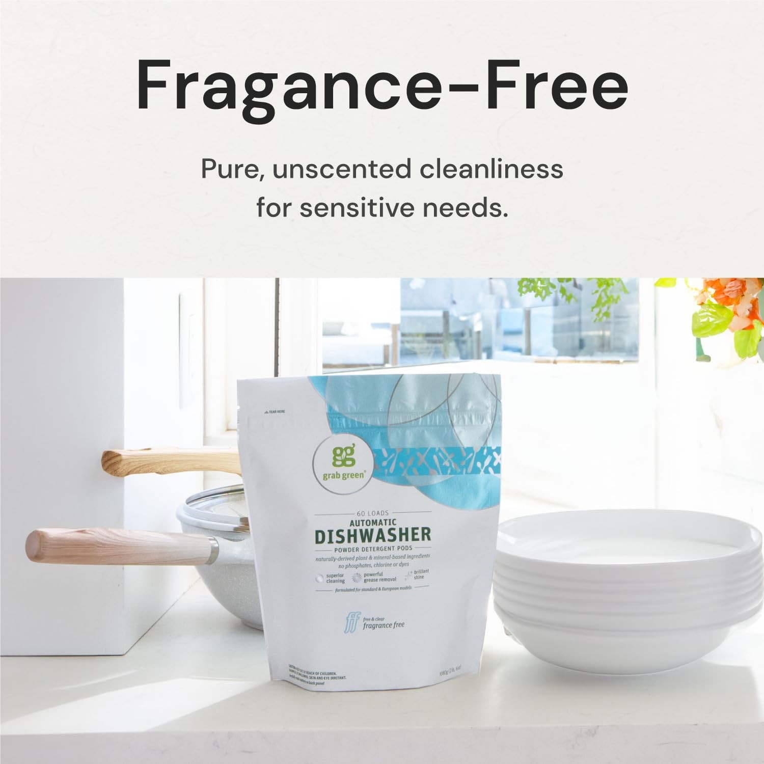 Grab Green Dishwasher Detergent Pods 24 Count Natural Spot Free Cleaning Power