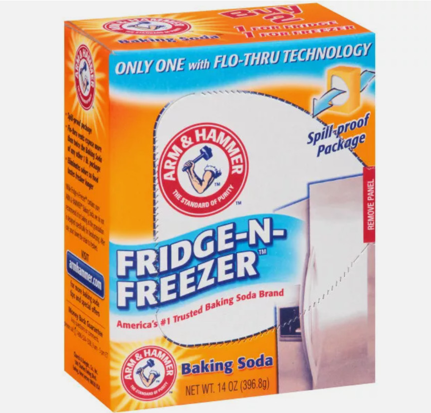 12 Arm & Hammer Fridge-N-Freezer Baking Soda Odor Eliminator Each 14 oz