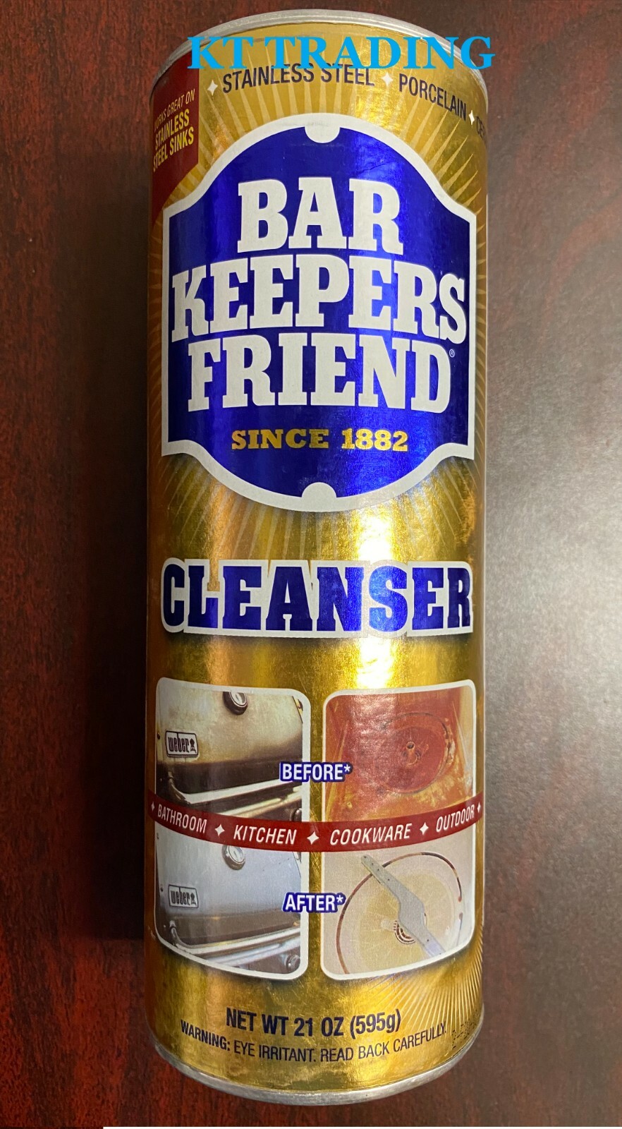 BAR KEEPERS FRIEND All-Purpose Powdered Cleanser Polish Rust Stains Grease Grime