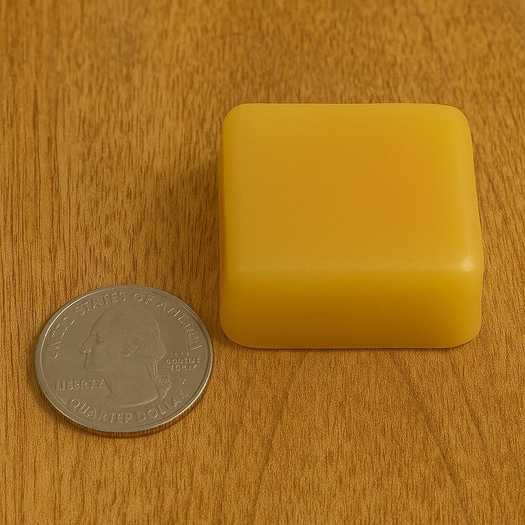 Pure Beeswax Blocks – USA Made, Beekeeper Bar Crafted – Natural Beeswax for C…