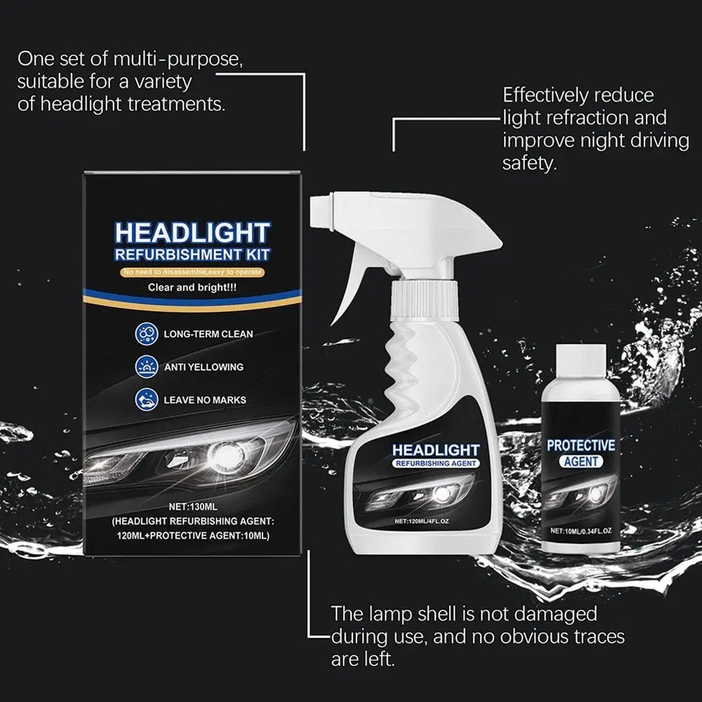 Q4 Headlight Restoration,Fullofcarts Headlight Cleaner,Headlight Restoration Kit