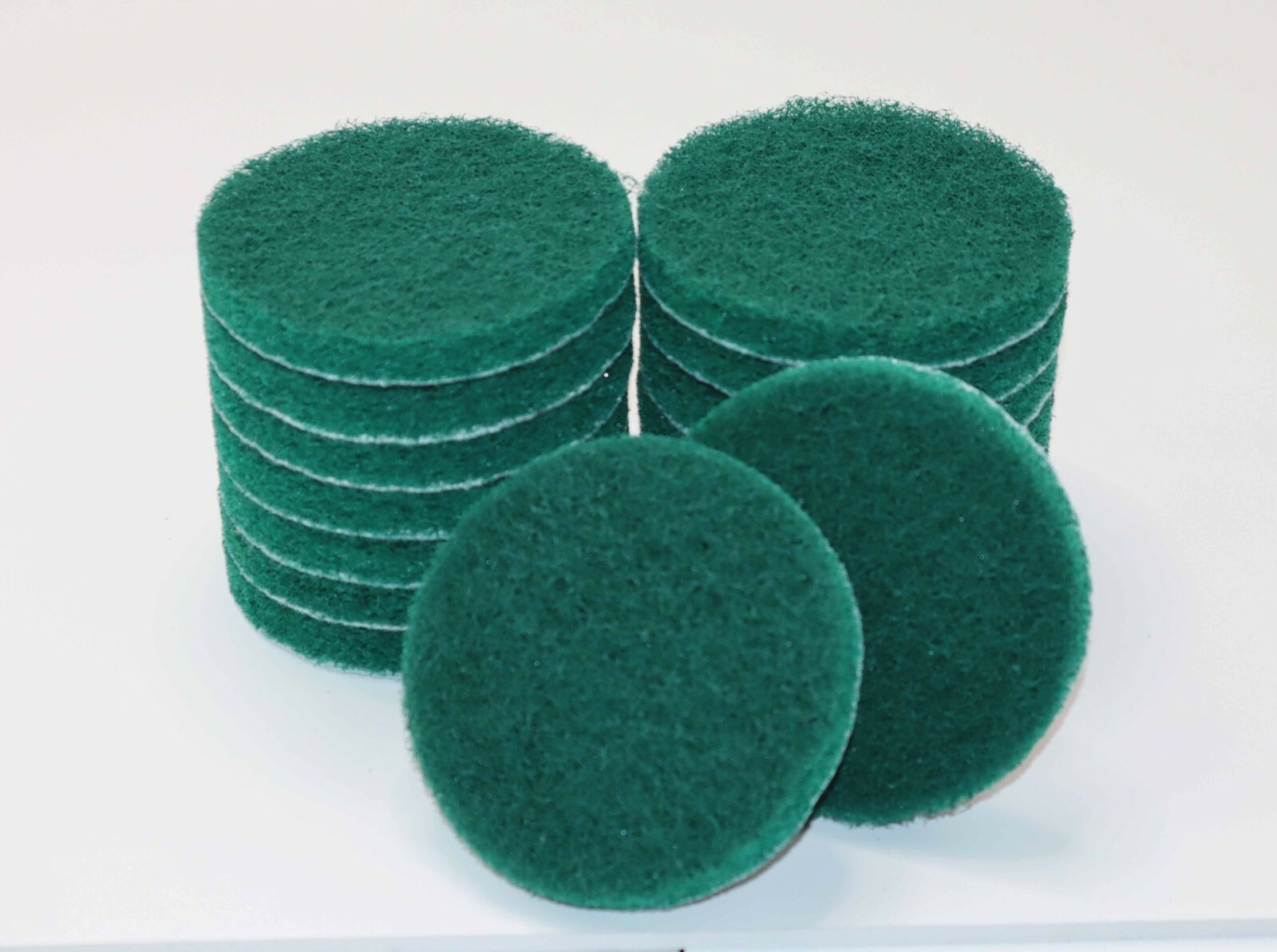 16 Piece 4″ Drill Power Brush Replacement Tile Scrubber Scouring Pads – Green