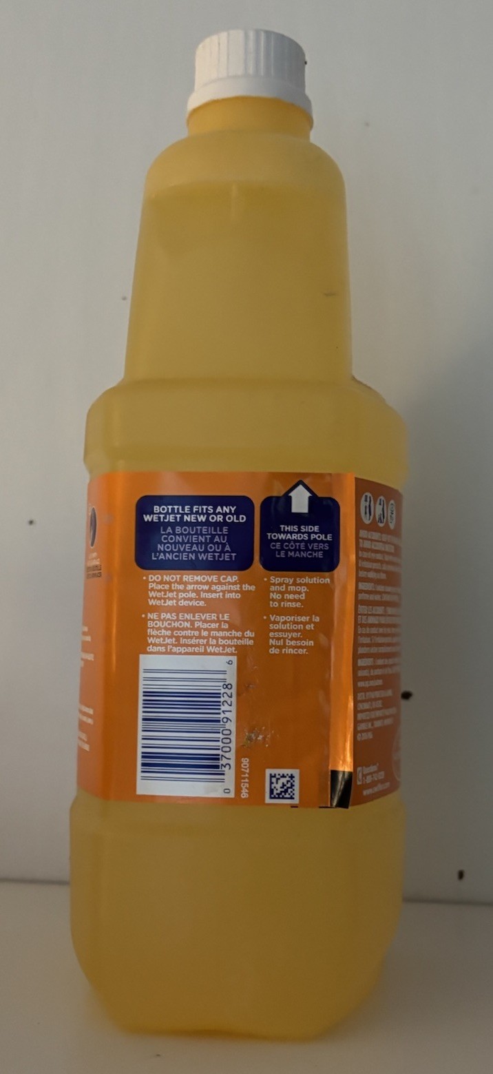 Swiffer Wet Jet Floor Refill Floor Cleaner Sweet Citrus & Zest 42.2 Fl Oz New