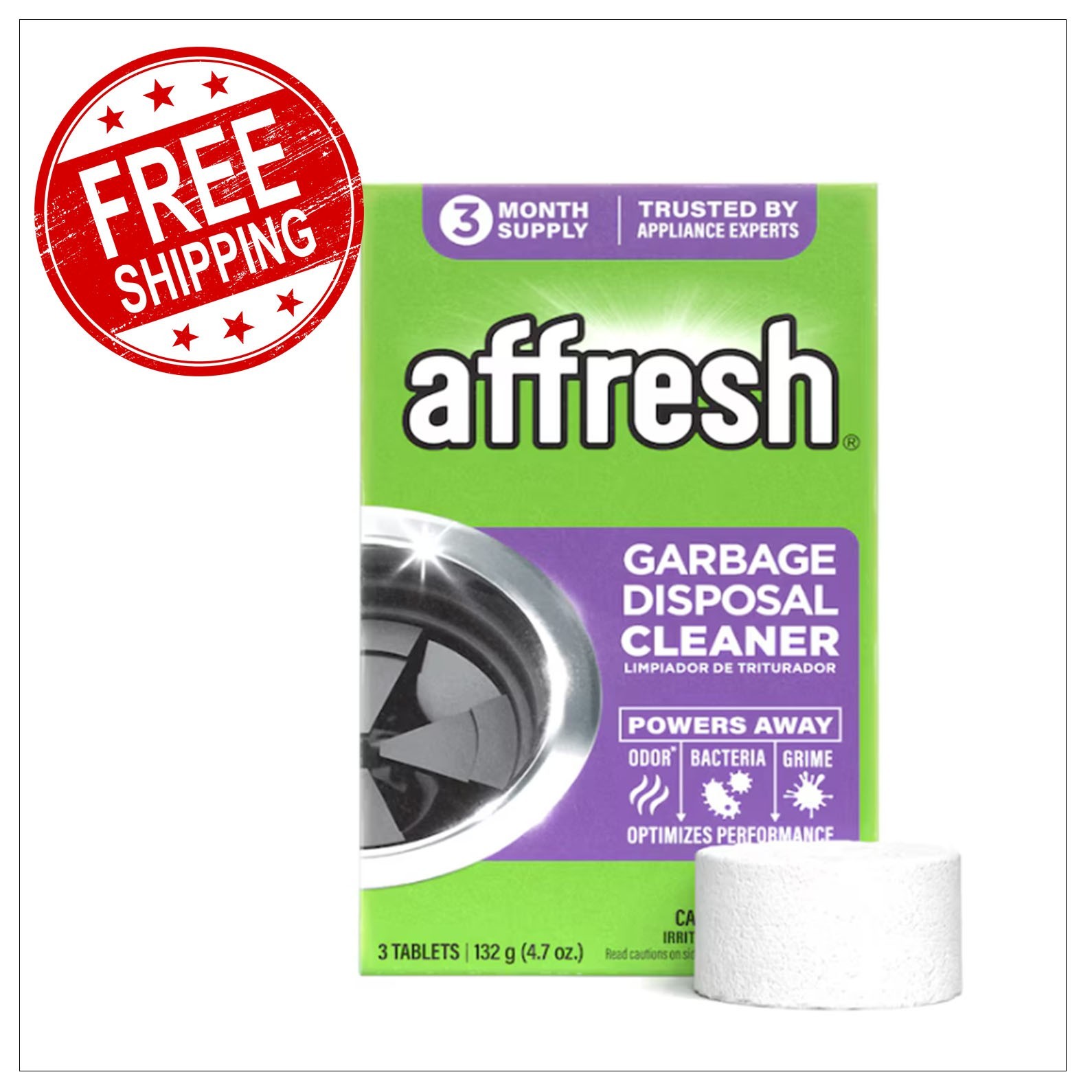 affresh Count Garbage Disposal Cleaner Tablet