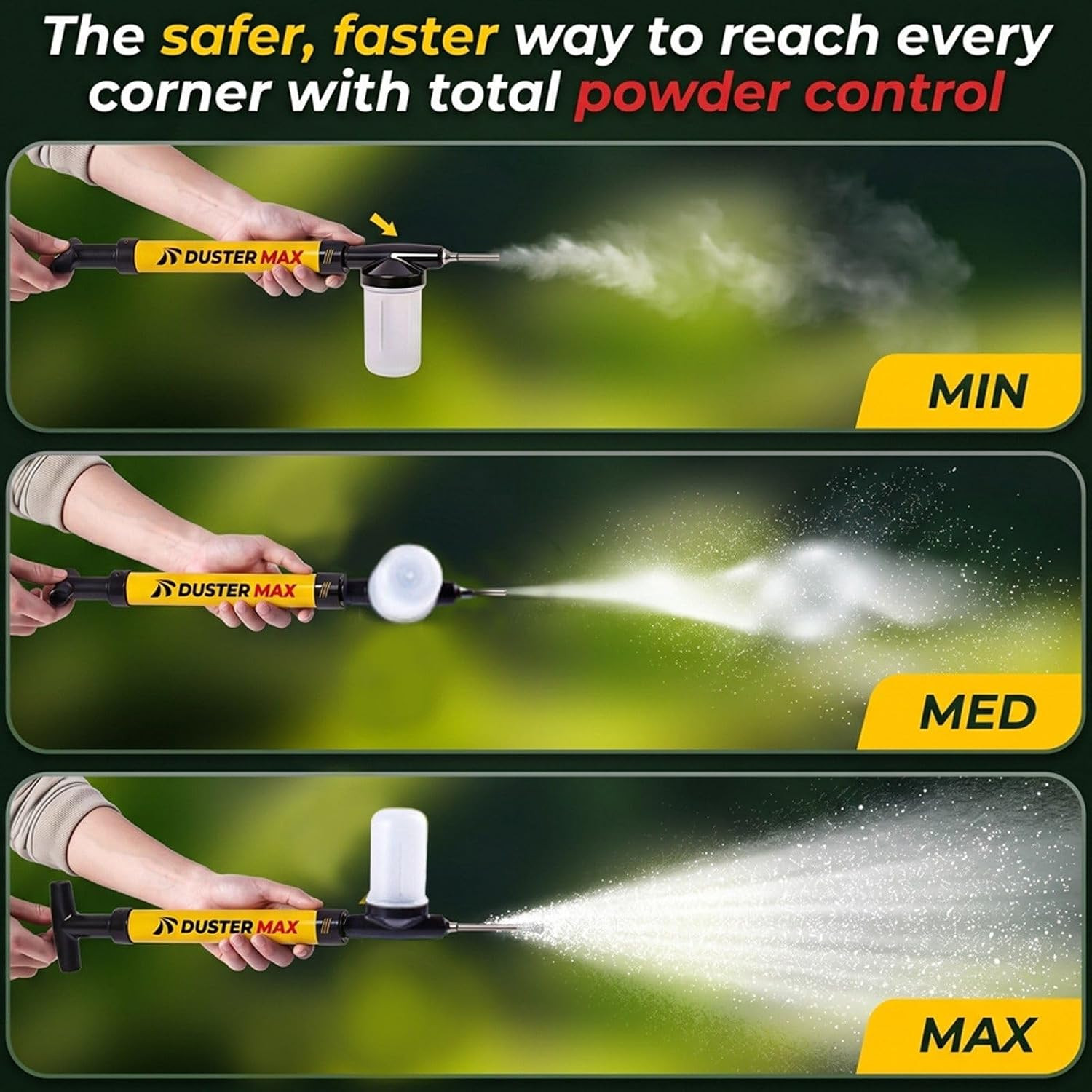 Diatomaceous Earth Powder Duster, 4FT Adjustable Long Reach Pump Applicator
