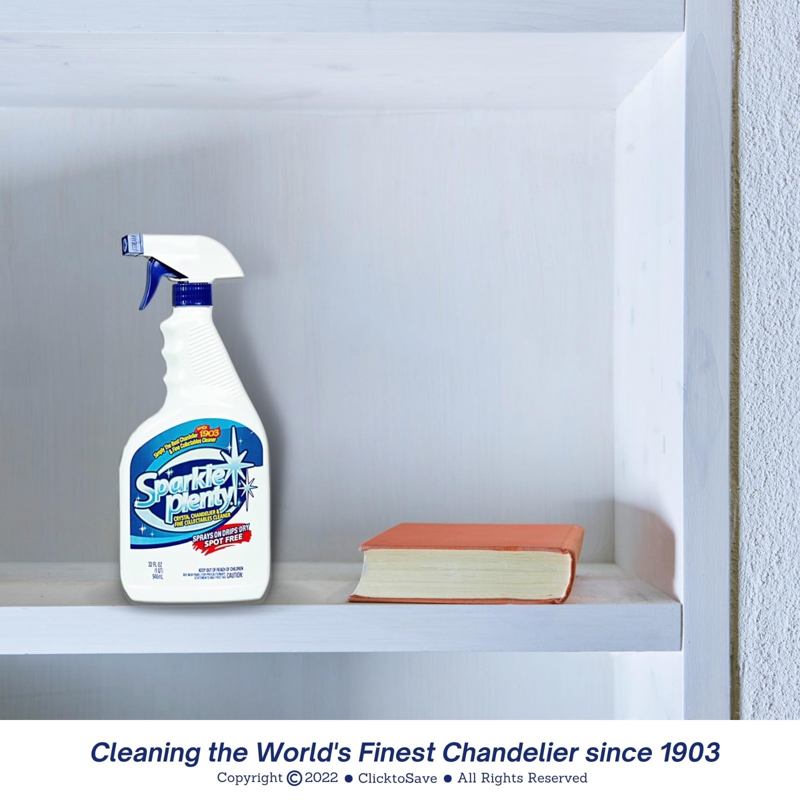 Chandelier Cleaner Spray – Drip Dry, No Wipe, Streak-Free Dust Remover for Cryst