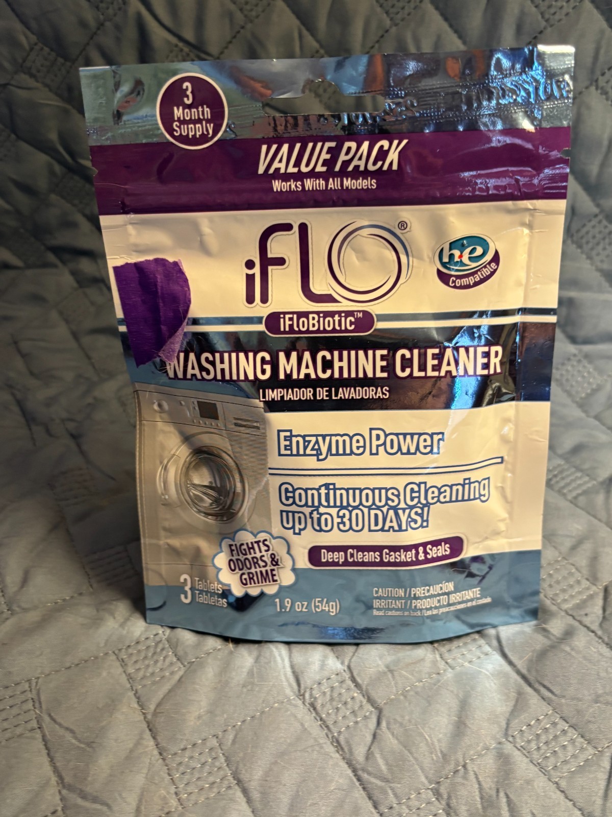 iFLoBiotic 3 Pouches Appliance Cleaners Washer Disposal Dishwasher