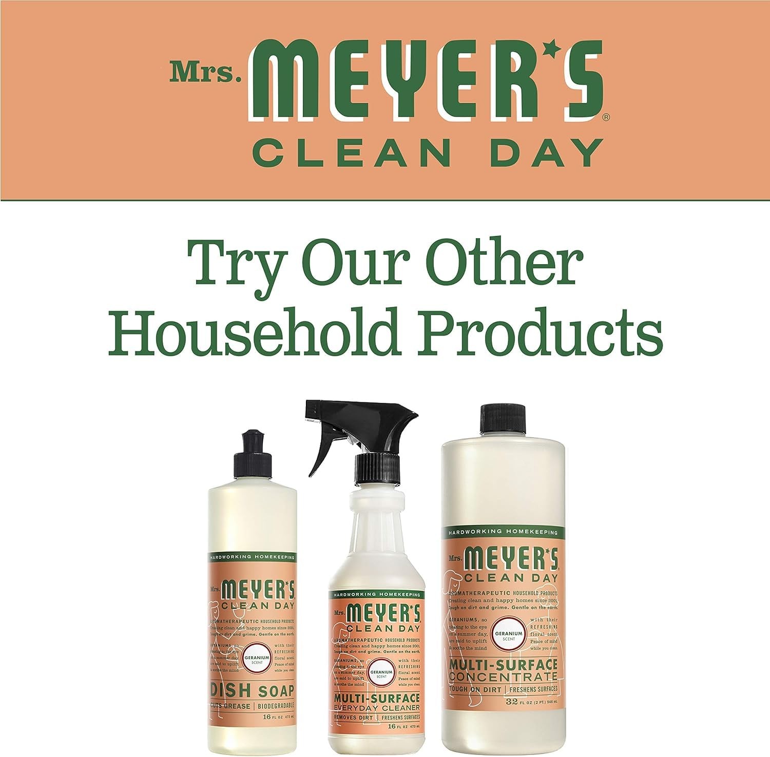Mrs. Meyer’s Multi-Surface Cleaner Spray, Everyday Cleaning Solution for Counter