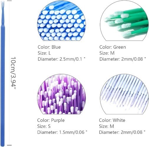 Touch Up Paint Brushes for Automotive Paint Chip Repair, 400 Pcs Repair Paint Br
