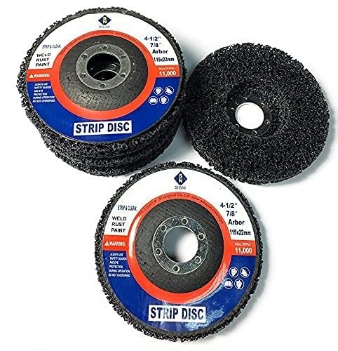 SIGNI 5 Pack 4-1/2 x 7/8 Poly Strip Discs Stripping Wheel for Angle Grinder -Rem