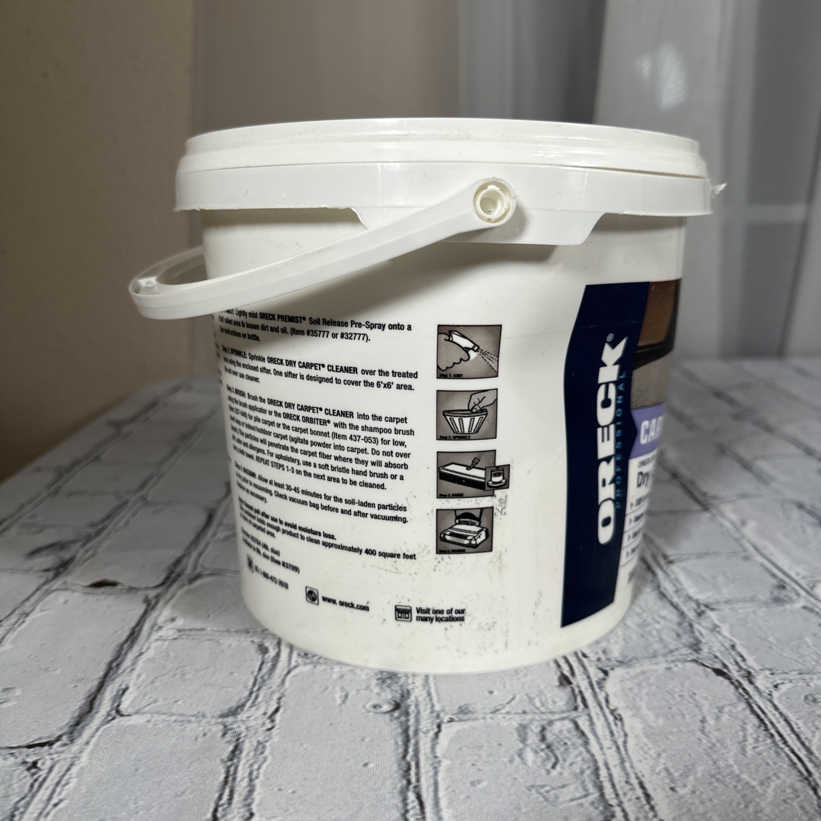 Oreck Dry Carpet Cleaner 1/4 Of Powder Left From 4lb Bucket