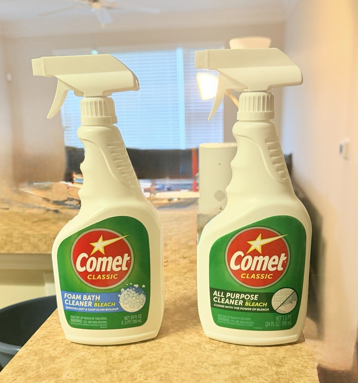 2 Pack Comet Classic With Bleach Fresh Scent Spray Cleaner, 24 fl oz, 2 Pack
