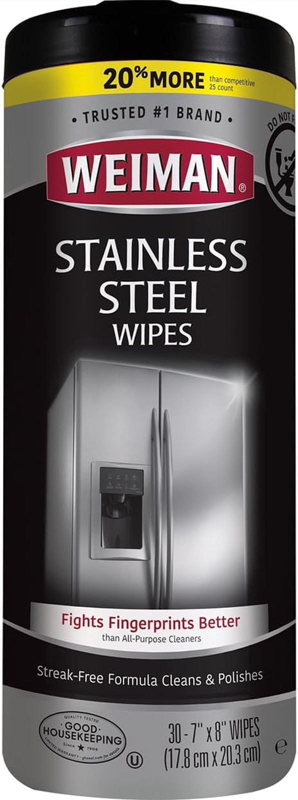 Products Stainless Steel Wipes 30 Count (Pack of 1)