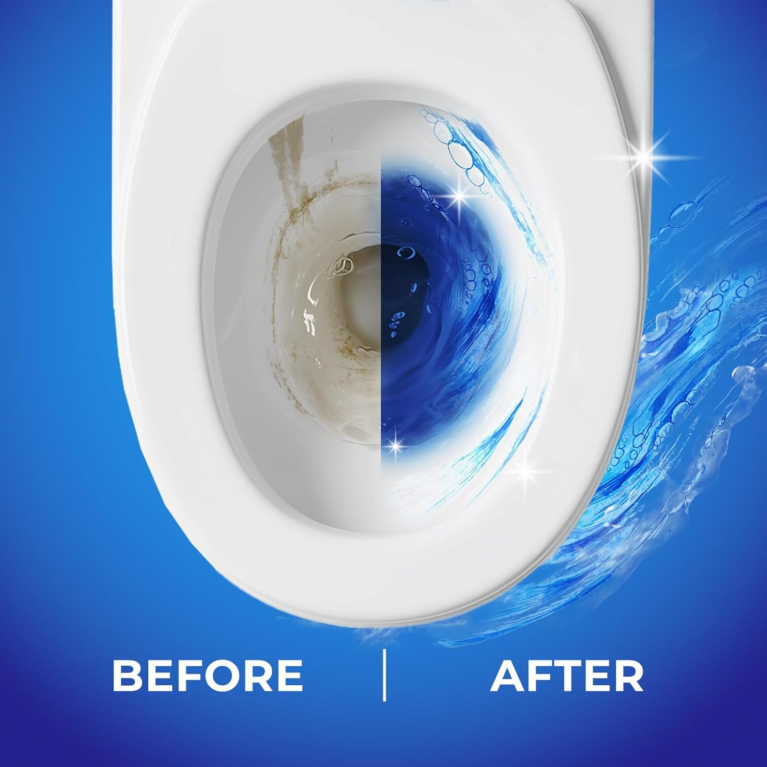 Toilet Bowl Cleaner Blue Active Rim Hanger – Ocean Scent, 2 × 1.8 OZ (50G), Last