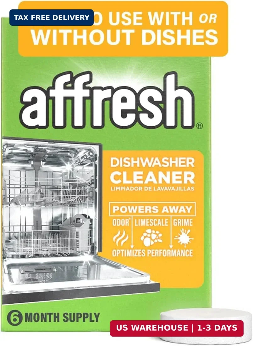 Affresh Washing Machine Cleaner, For Whirlpool, Maytag & Amana, – 6 Tablets