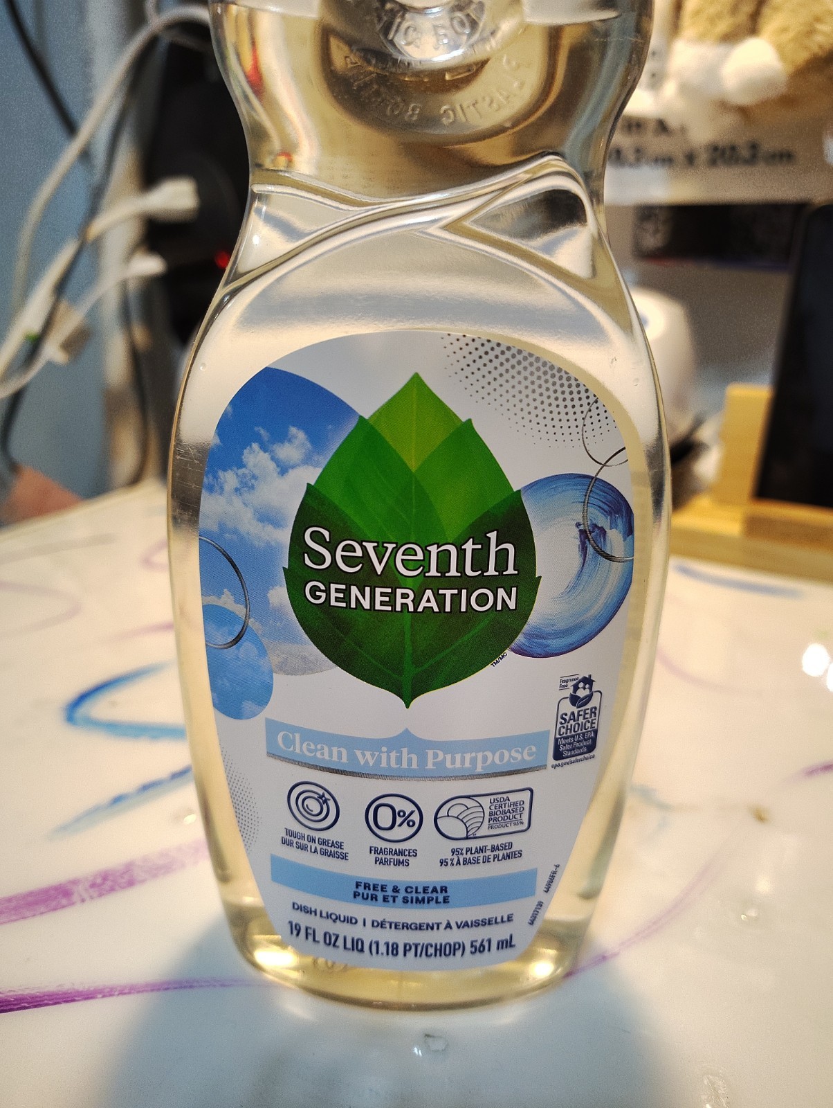 Seventh Generation Free and Clear Liquid Dish Soap Detergent 19 fl oz …. 158