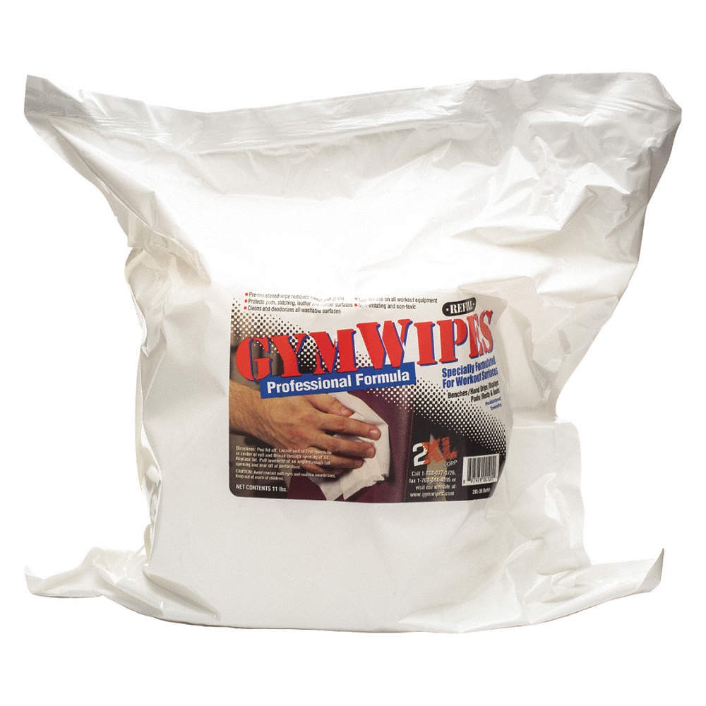 2XL 2XL38 Gym Wipes,8 in x 6 in,700 ct,PK4 60JT99