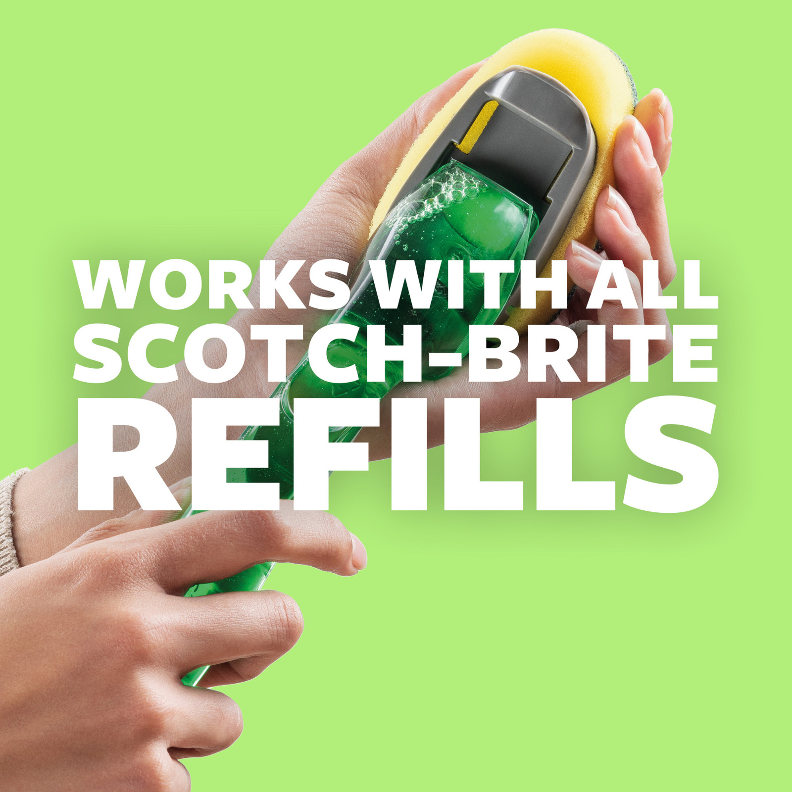 Scotch-Brite Heavy Duty Dishwand Refill: 2-pack (Yellow and Green)