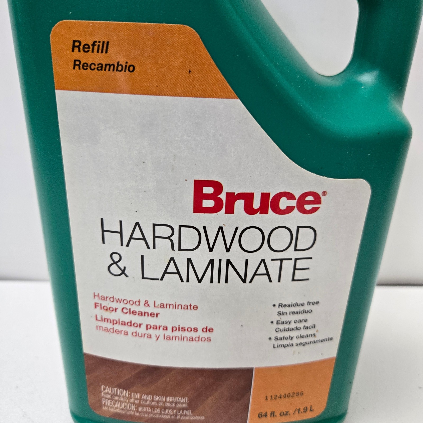 Bruce Hardwood & Laminate Floor Cleaner Refill Spray 64oz Residue Free No Wax