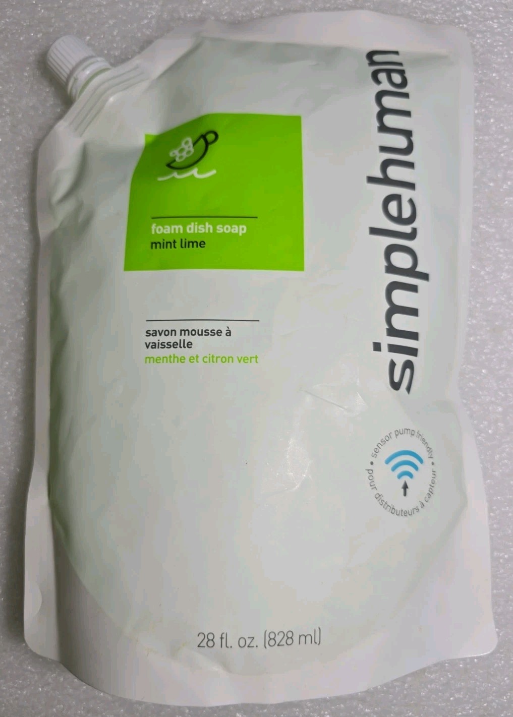 simplehuman Liquid Foam Dish Soap MINT lime 28 fl. oz. (1L) Sealed New in Bag