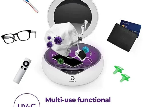 Edelorn UV 360° Rotating UV-C Wireless Charger Sterilizer