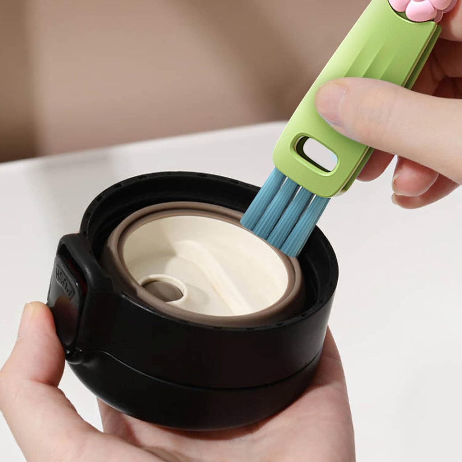 Straw Cleaner Brush Fit for Owala FreeSip 24oz/32oz/40oz, Silicone Long Handle