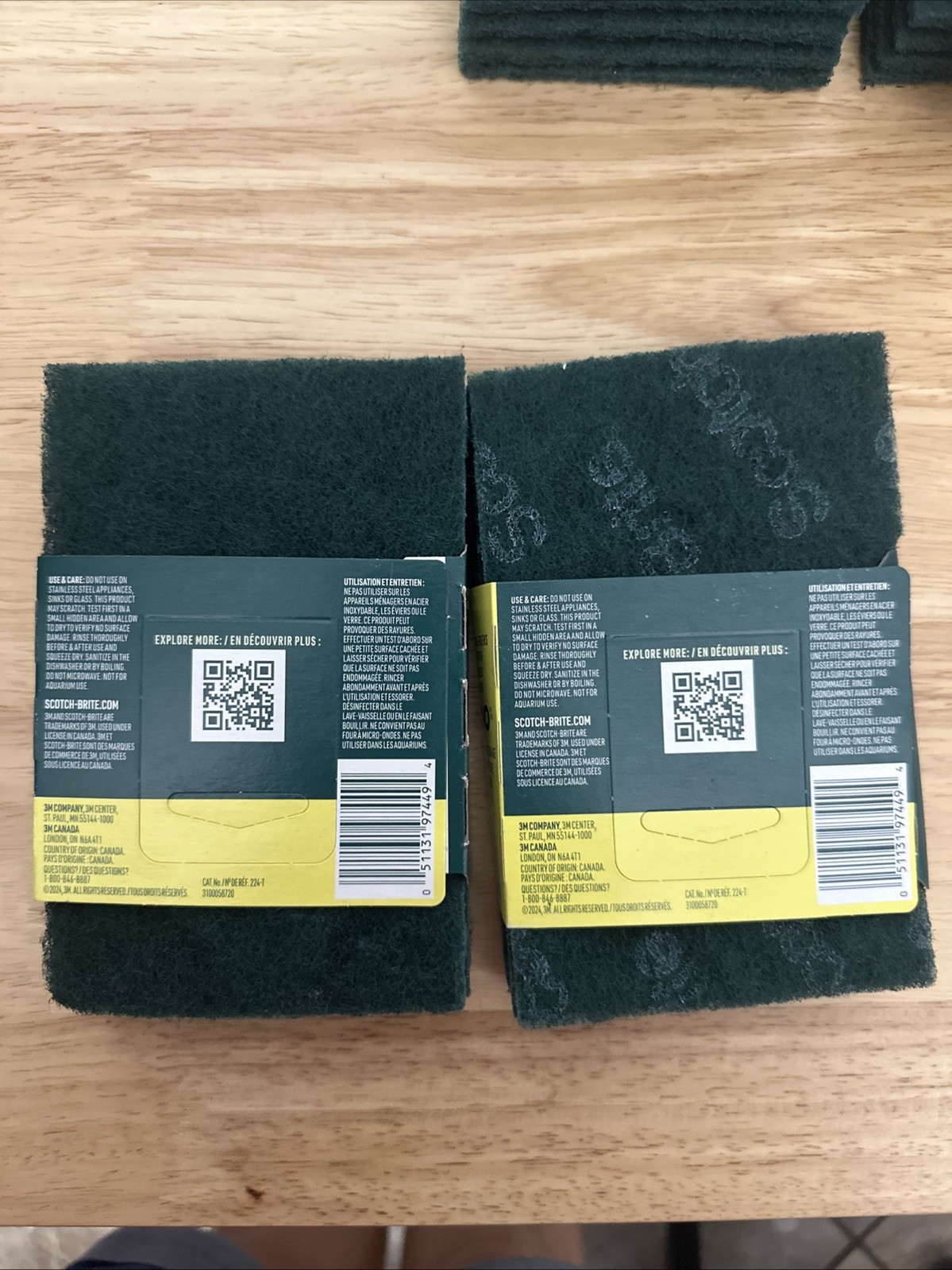 2- (4 Pack) 3M Scotch-Brite Heavy Duty Scouring Pad Set Of 2 Total Of 8 Pads