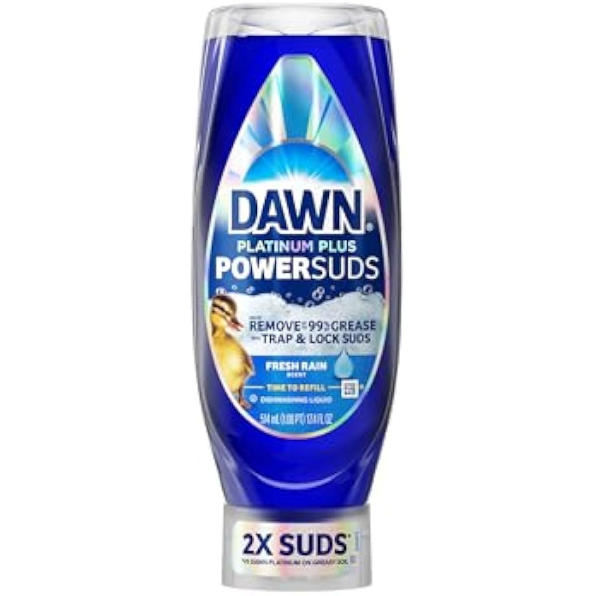 Dawn Platinum Plus PowerSuds Liquid Dish Soap, 17.4 oz. EZ-Squeeze Bottle