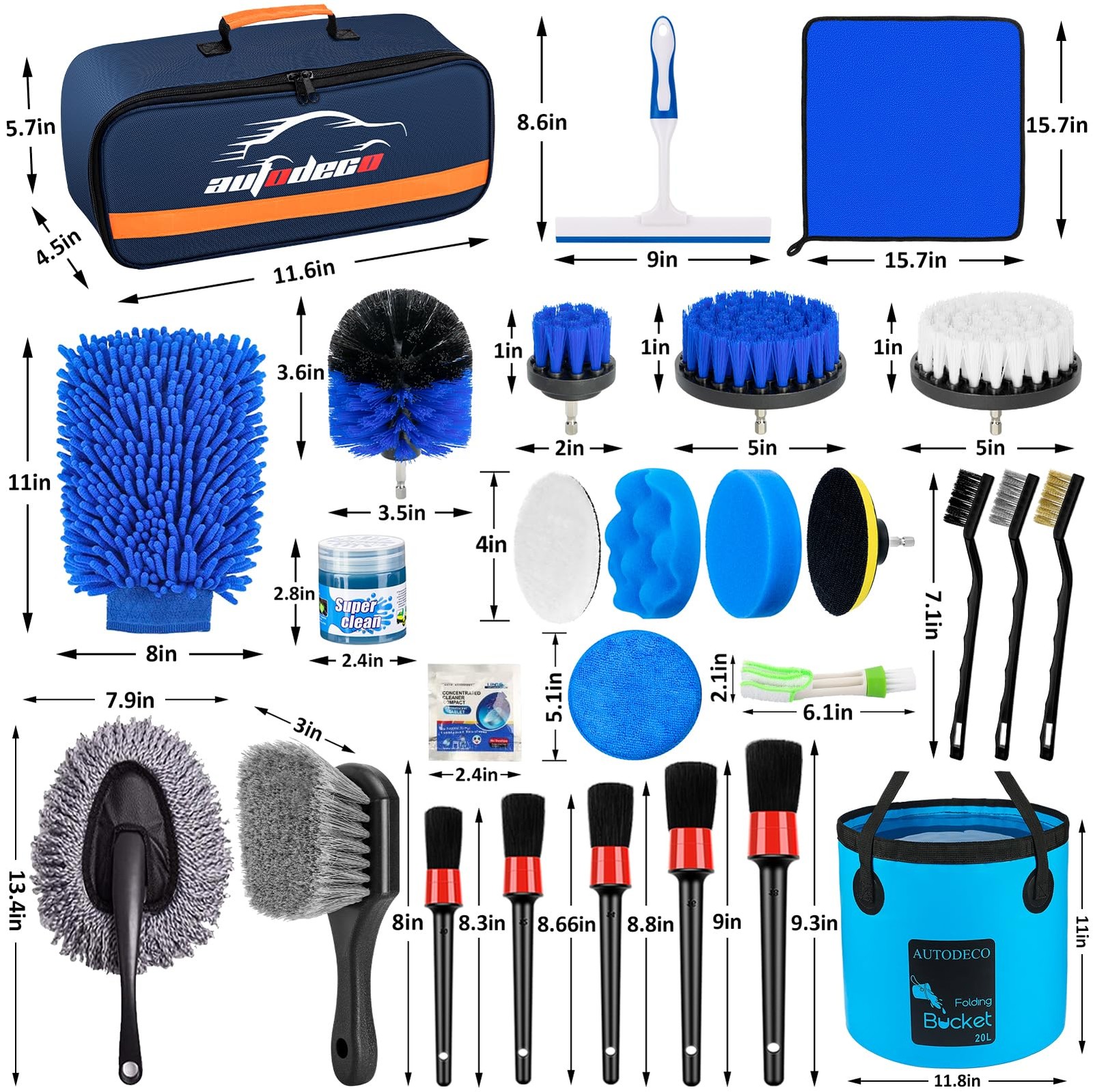 32pcs Car Detailing Brush Set Car Detailing Kit Auto Detailing Drill Brush Set C