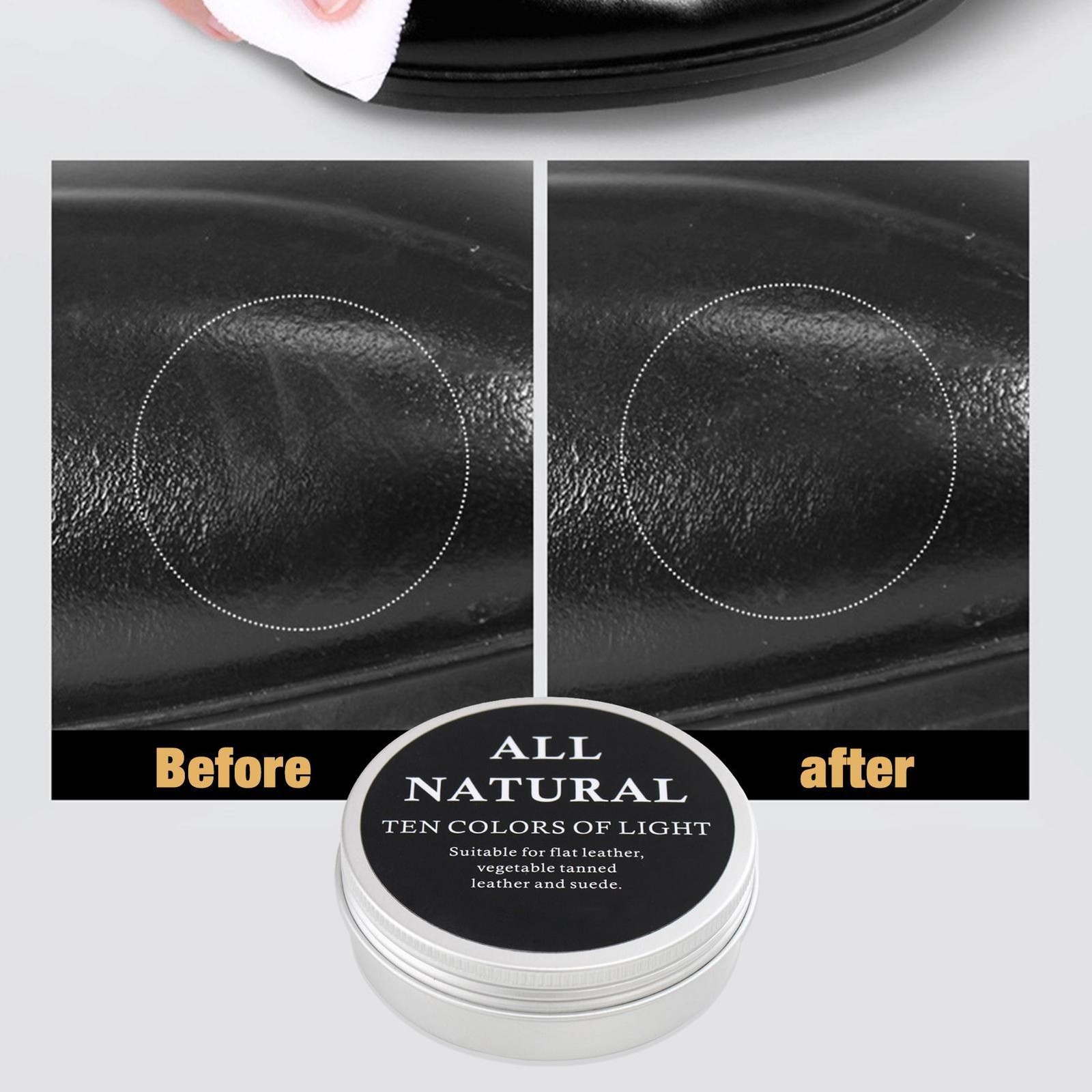 Protect & Nourish Leather Conditioner Natural Restorer For Sofa Bags Shoes