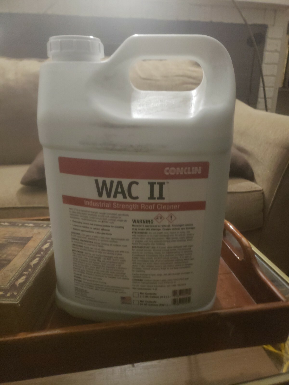 Conklin WAC II Industrial.strenght Roof Cleaner Concentrate 2.5 Gallons