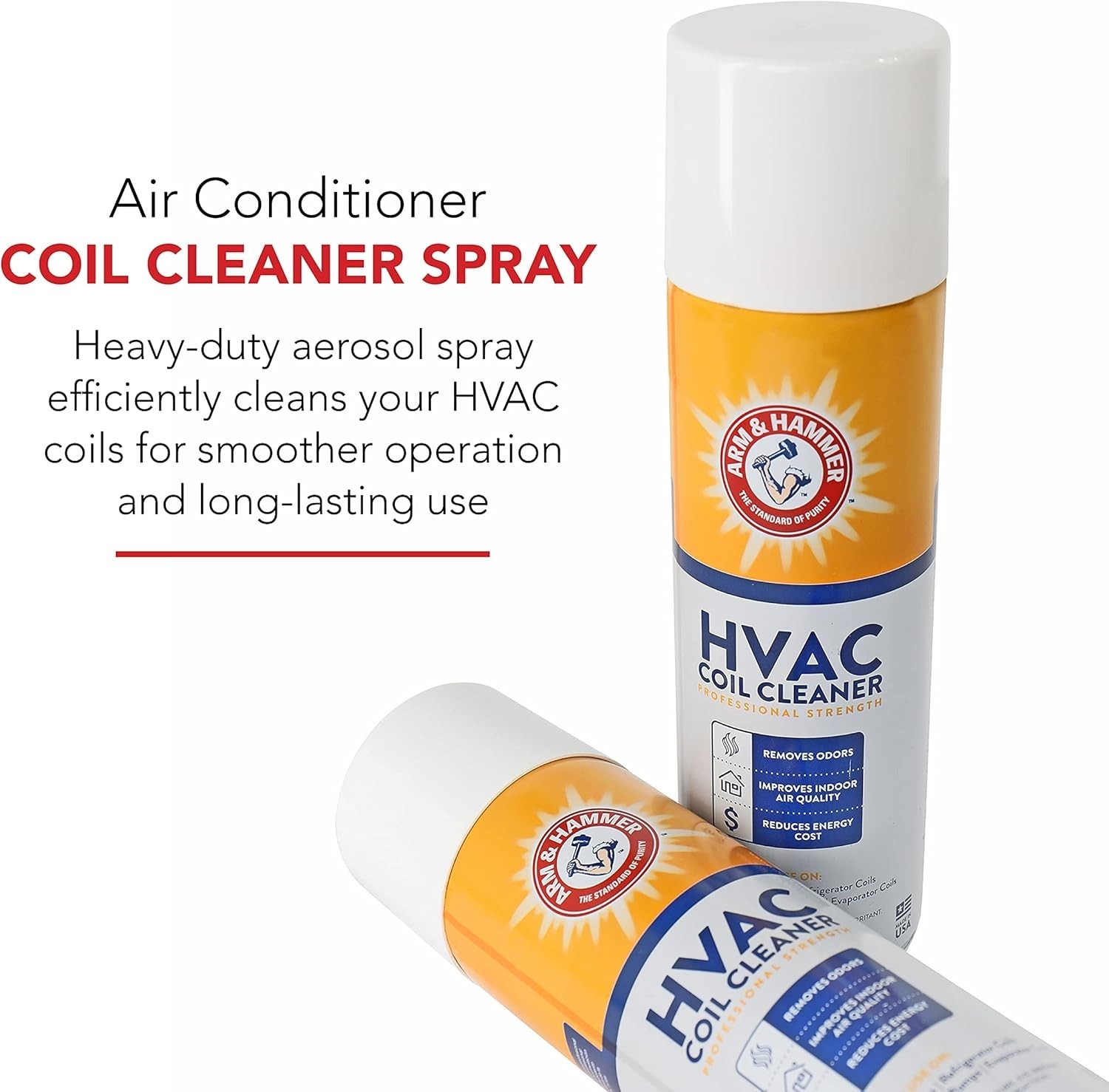 Biodegradable HVAC and Air Conditioner Coil Cleaner Foam Aerosol Spray, 19 fl…