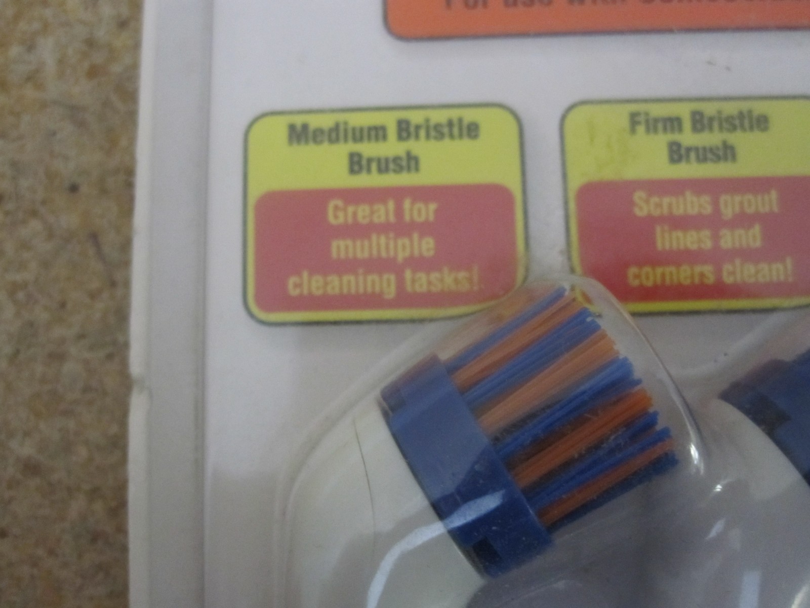 Sonic Scrubber Replacement Brush Heads Bathroom Cleaning Tool NEW